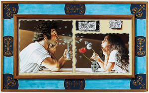 ANNO 99 ACRILICI E OLIO SU TAVOLA E CARTONI 82X135 