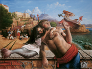 ANNO 2000 OLIO SU TELA 90X120